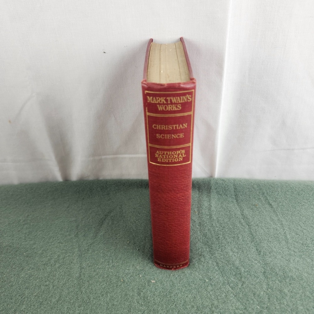 Mark Twain's Works Christian Science‎ Author's National Edition Harpers 1907